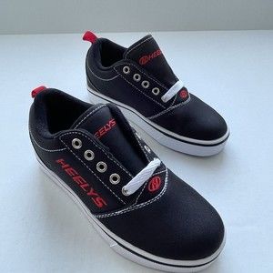 Heelys GR8 Pro 20 Skate Shoes HE100757 Youth 3 Black Sneakers Red Logo
